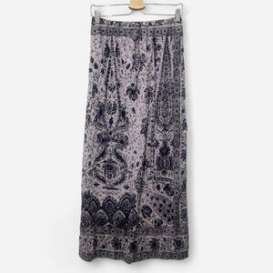 Vintage Bohemian long silk skirt size 4